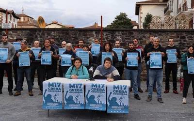 Greba Orokorra Martxoaren 17rako Hego Euskal Herrian, gutxieneko soldata propioaren alde.