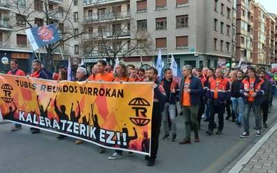 Amurrioko UGTko ordezkariek Tubos Reunidoseko espedientearen kontra bozkatuko dute eta Trapagarango galdeketa ezerezean utziko dute