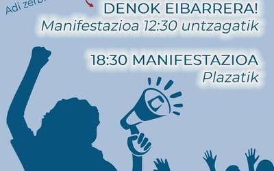 Martxoaren 17ko mobilizazioekin bat egin du Elgoibarko Duintasuna jubilatu eta pentsiodunen taldeak