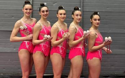 Zubiberriko gimnastek lan ona egin dute Tolosan