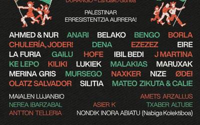 Oihu bat Palestinara jaialdirako sarrera bikoitza zozkatuko du Aiaraldea Komunikabideak