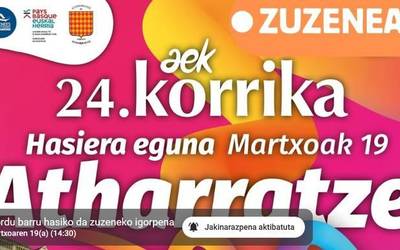 Jarraitu Korrikaren hasiera Atharratzetik