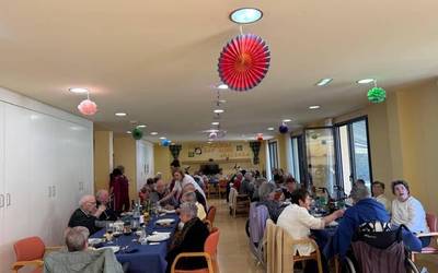 Boluntarioen bazkaria, San Jose egoitzako astearen ekuatorean