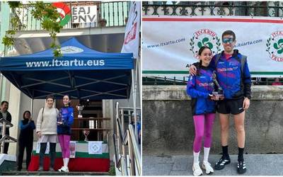 Oihane Agirrebeña txapeldunorde Algortan jokatu duten Itxartu krosean