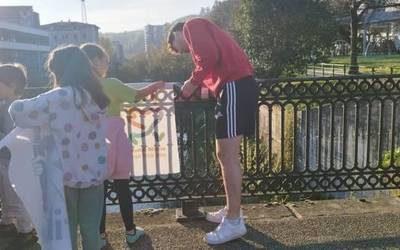 Areta apaindu zuten atzo Korrikari ongietorria egiteko