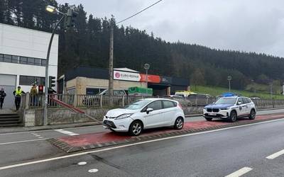 Auto batek istripua izan du Goribar auzoan