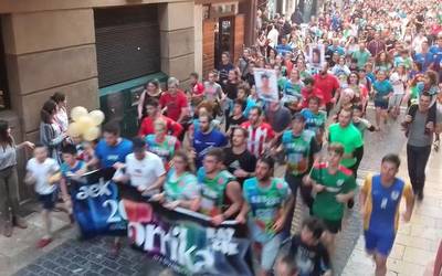 20. Korrika Otxandiotik abiatu zenekoa