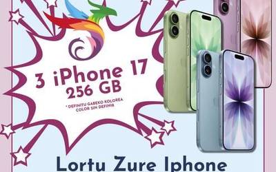 Amurriok herriko merkataritza bultzatuko du gazteen artean, hiru iPhone 17ren zozketarekin