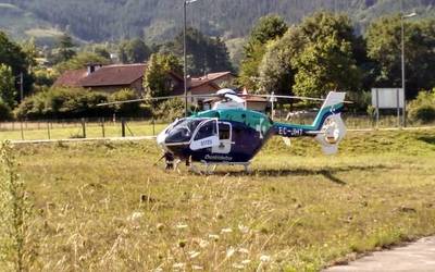 Herritar bat larriki zauritu da Zuhatza eta Okondo artean gertatutako trafiko istripuan