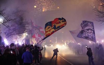 Euskarak Gasteizen duen indarra berretsi du Korrikak