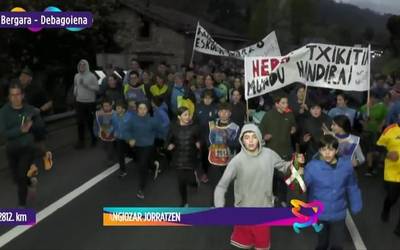 24. Korrika Bergaran, pausoz pauso