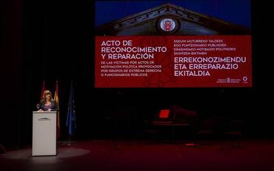 Eskuin muturreko taldeek edo funtzionario publikoek eragindako biktimak aitortuko dituzte Baluarten eginen duten ekitaldian