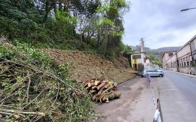 SAPA inguruan desbroze eta garbiketa lanak egin dira azken egunotan
