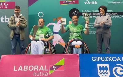 Joseba Lasa txapeldunorde izan da Euskal Pilota Egokitua zirkuituko Gipuzkoako Irekian