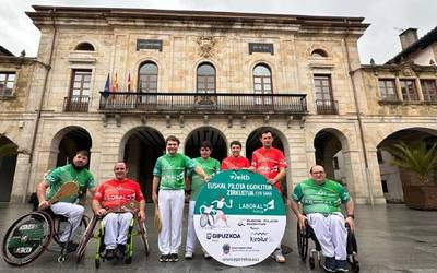 [BIDEOA] Joseba Lasa lesakarrak Gipuzkoako pilota egokituko zirkuituko finala jokatuko du igandean Zumarragan