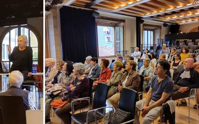 Arantxa Urretabizkaiak zahartzaroaz hausnartzera gonbidatu zituen herritarrak