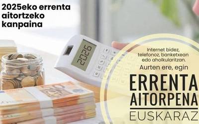 Errenta aitorpena euskaraz egiteko deia egin dute