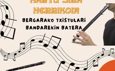 Domekan, kantu jira herrikoia Bergarako Udal Txistulari Bandarekin