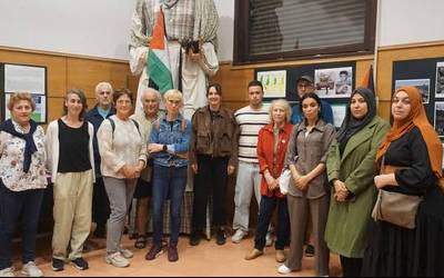 Palestinako egoera gordina "gertutik ezagutzeko" erakusketa, jada ikusgai Kultur Etxean