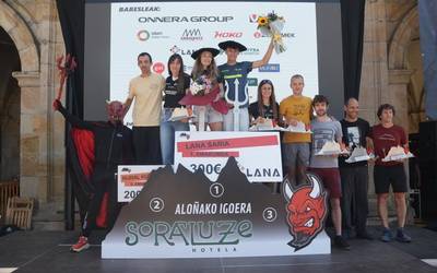 Ibai Angulo eta Ainara Uribarri irabazle Aloñako Igoeran