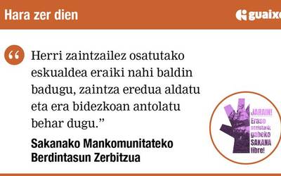 Sakana: Herri zaintzailez osatutako eskualdea eraikitzen