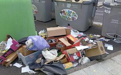 Domingo Iturbe kaleko zabor-gunean dauden "arazo larriak" salatu ditu Udalak