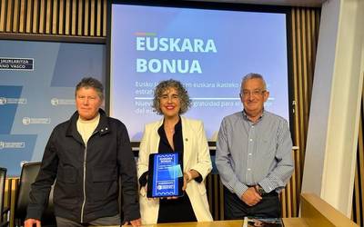 Eusko Jaurlaritzak 'Euskara bonua' aurkeztu du