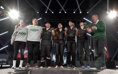 ETBko 'Harri Herri' saioa ere irabazi du Estefi Etxebeste harri altxatzaile iturendarrak