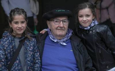 70 urte akordeoiarekin Tomas Erviti Leitzarra