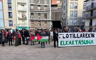 Elkartasuna eta babesa adierazi diote Global Sumud Flotillari