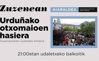 Urduñako Otxomaio jaien hasiera, hemen ikusgai