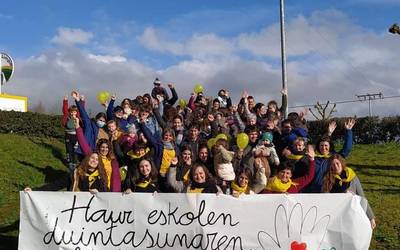 Eskualdeko haur eskolak greban izan dira