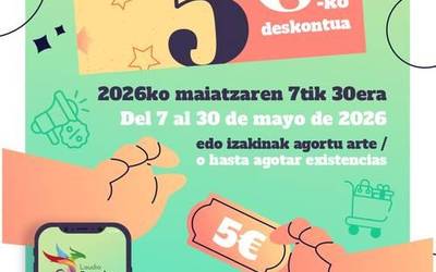 Laudio Berrikusi App-arekin 5 €-ko 1.786 deskontu kupoi