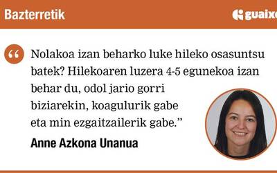Nolakoa izan behar du nire hilekoak?