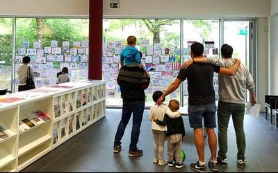 Lesakako sanferminetako kartel eta azal lehiaketara aurkeztutako lanak ikusgai izanen dira aste honetan liburutegian