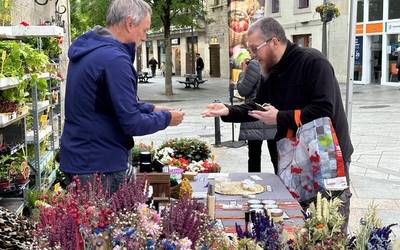 Loreak eta ortuko landareak, maiatzeko bertako produktuen azokan