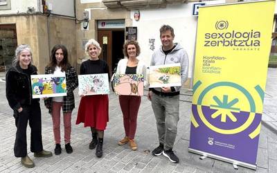 Sexologia Zerbitzuko mural berria: ikasleek diseinatu, arrasatearrek aukeratu