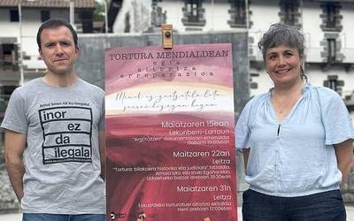 Mendialdeako torturaren biktimak oroitu eta aitortzeko zikloa maiatzaren 15ean hasiko da