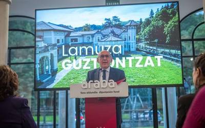 Lamuza Jauregiaren birgaitzea jendaurrean aurkeztu du Arabako Foru Aldundiak