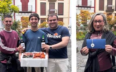 Xabier Larrañaga eta Iratxe Gorroño, Zuhatzaren zozketetako saridunak