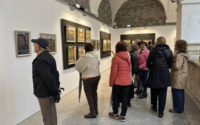 Julio Galartaren margolanek hartu dute Kulturateko klaustroa