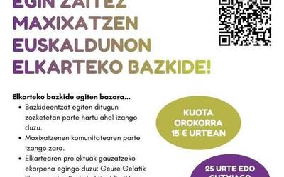 Egin zaitez Maxixatzen Euskaldunon Elkarteko bazkide