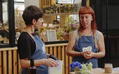 Ilar-pestoa, pasta pikantearekin, Ane Gorosabelek eta Anne Otegik prestatuta