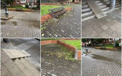 EAJk aurrerapausoak exijitu ditu Jesus Guridi plazaren berritzean