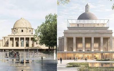 Iruñeko Erorien Monumetua adieraberritzeko bi proposamen