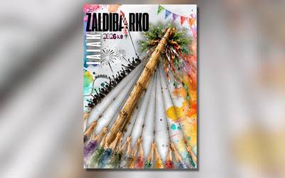Huescako Noemi Ruizek irabazi du Zaldibarko jaietako kartel lehiaketa