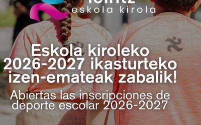 26-27 ikasturteko izen ematea zabalik!