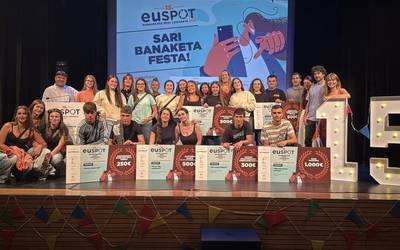 'Klik bat baino gehiago' lanak irabazi du XV. Euspot Lehiaketa