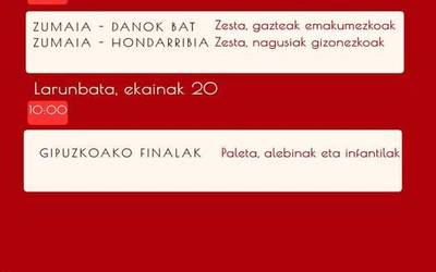 Aste honetako pilota partidak