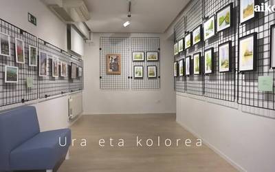 'Ura eta Kolorea' erakusketa, hile amaiera arte ikusgai
